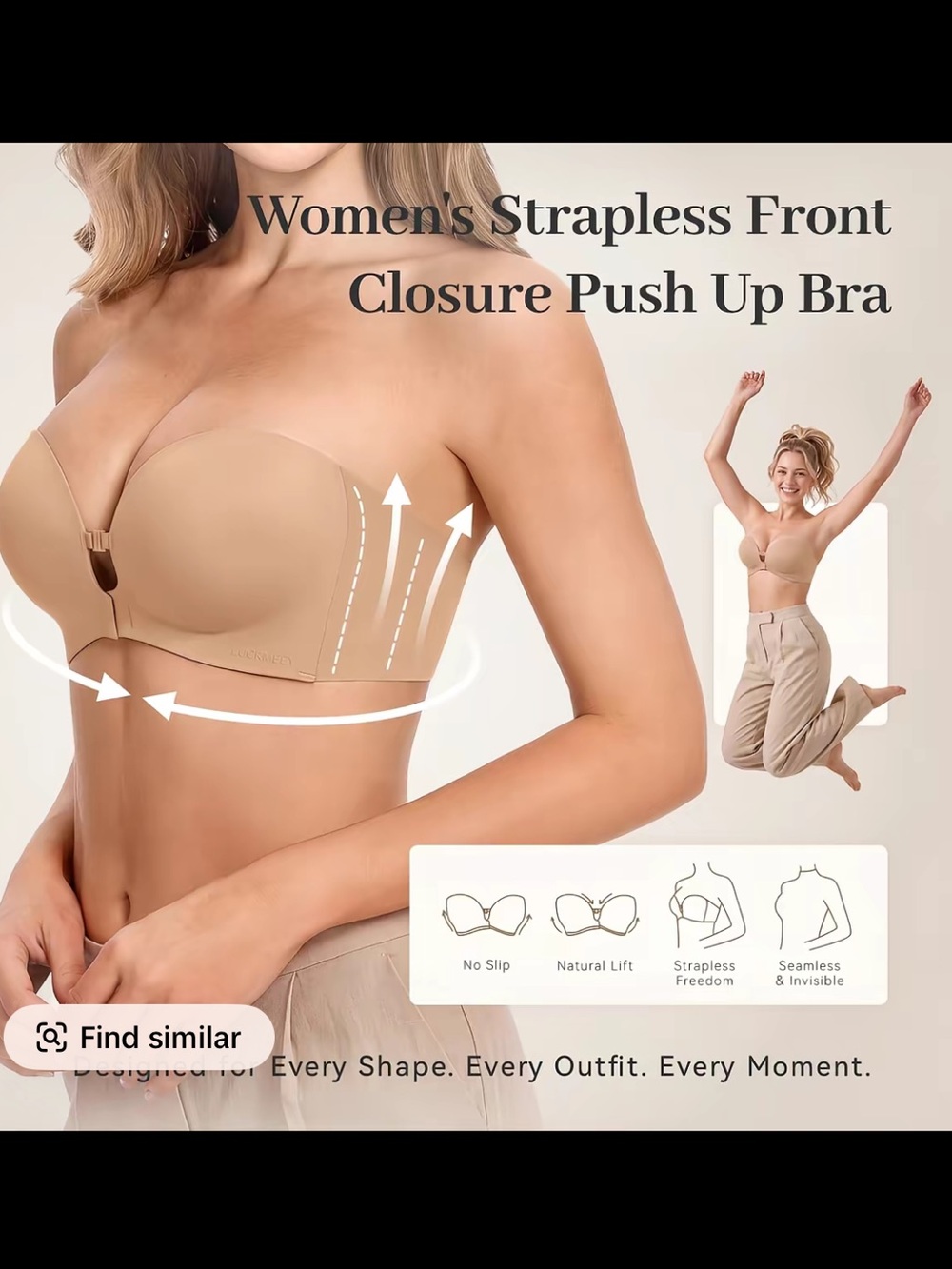 LUCKMEEY Strapless Bra